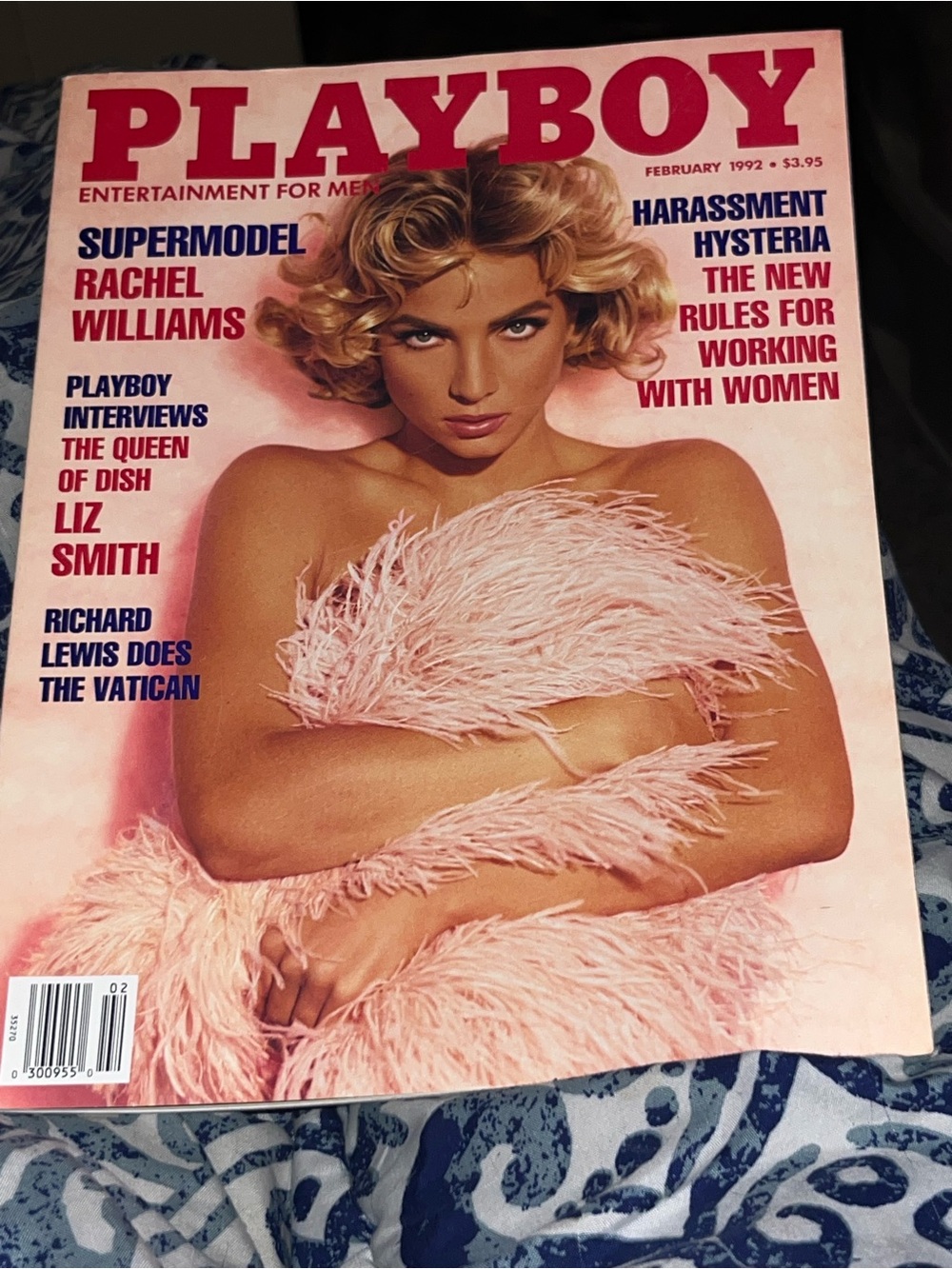 PLAYBOY Pink Feathered Wrap Bra